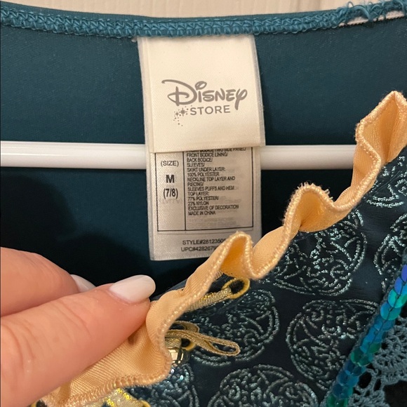 Disney’s Brave Princess Teal and Gold Kids Costume - Picture 2 of 6